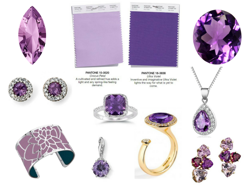 Pantone AW18 Purple Colours - Ultra Violet - Crocus Petal