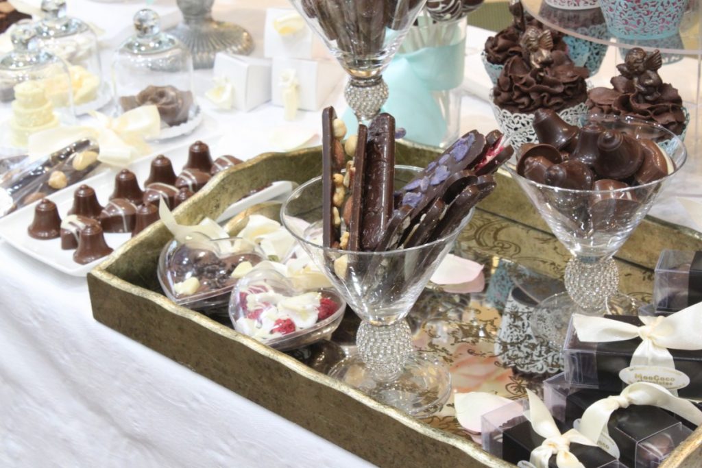 Boutique Bridal Event at Wakefields Jewellers - MooCoCo Chocolate Bridal Display