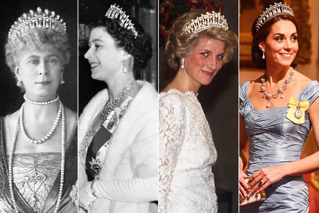 Queen Mary Diana Kate Middleton - Lover's Knot Tiara Changes