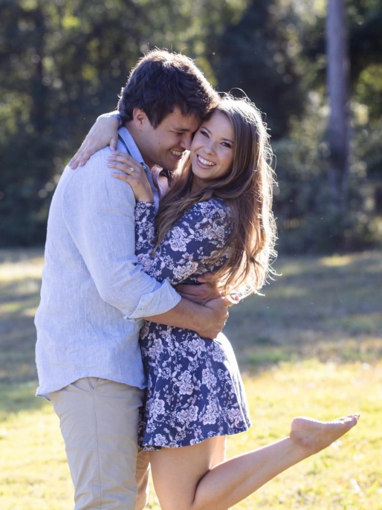 Bindi Irwin and Chandler Powell Engaged Hug in Instagram Photo