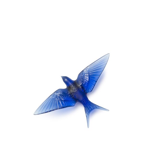 Lalique Swallow Wings Down Wall Sculpture-1
