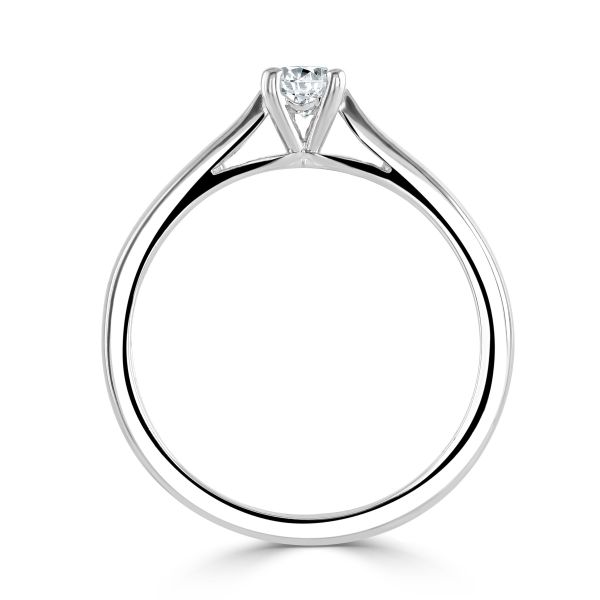 Platinum Certificated Diamond Solitaire Ring-2