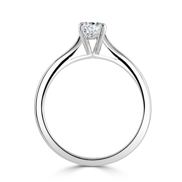 Platinum Certificated Round Brilliant Cut Diamond Ring-2