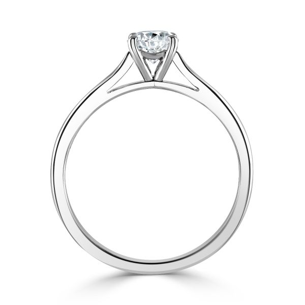 Platinum Certificated Round Brilliant Cut Diamond Ring-3