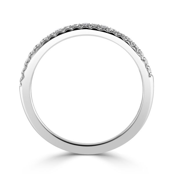 Platinum Diamond Grain Set Eternity Ring -2
