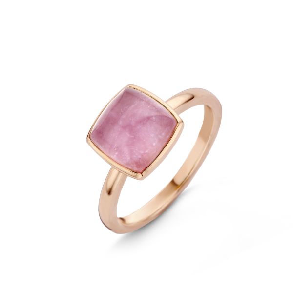One More Ladies 18ct Rose Gold Amethyst & Ruby Ring - Size 54-1