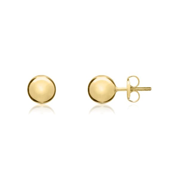 9ct Yellow Gold 4mm Ball Stud Earrings-1