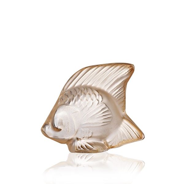 Lalique Gold Lustre Fish Sculpture-4004089