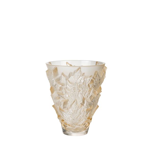 Lalique Champs-Élysées Small Gold Lustre Vase-1