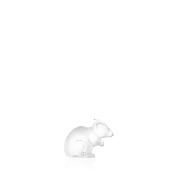 Lalique Clear Mouse Sculpture-1