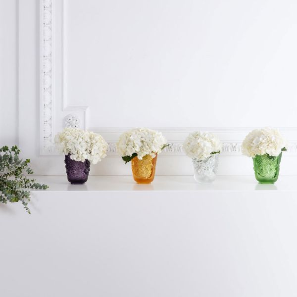 Lalique Pivoines Small Clear Vase-3