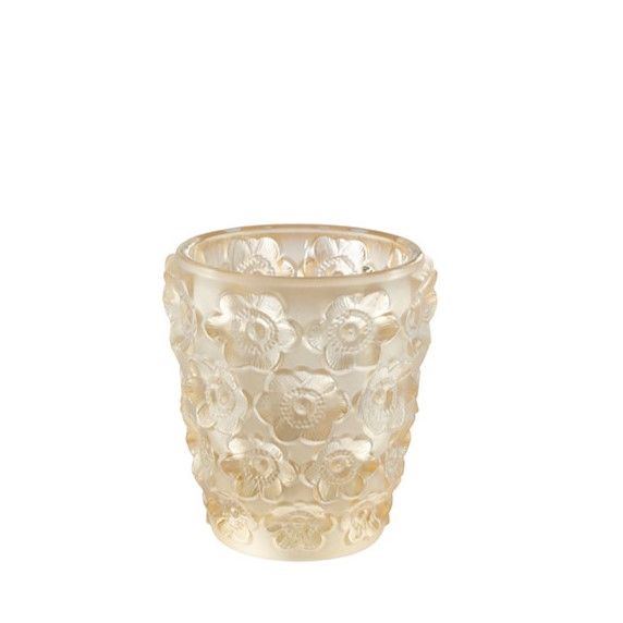 Lalique Anemones Gold Lustre Votive-4003320
