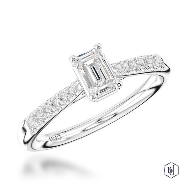 Skye Classic Emerald Engagement Ring, 0.34ct-0151022