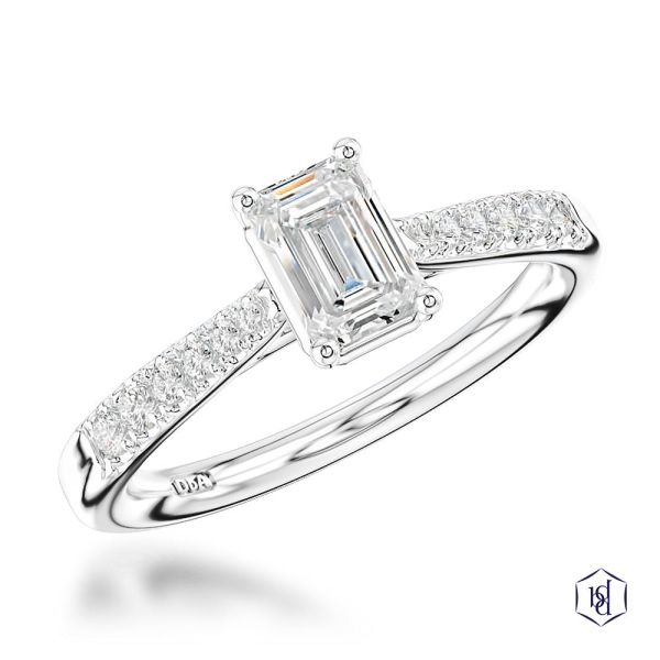 Skye Classic Emerald Engagement Ring, 0.62ct-0151032