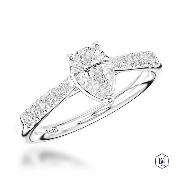 Skye Classic Pear Engagement Ring, 0.6ct-1