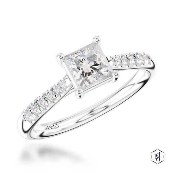 Skye Classic Princess Engagement Ring, 0.5ct-1