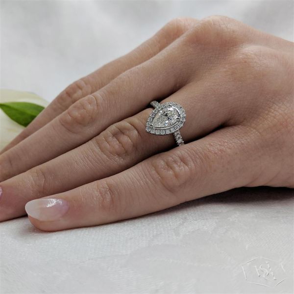 Skye Pear Engagement Ring, 0.7ct-3
