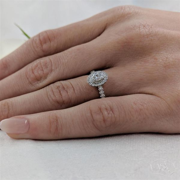 Skye Oval Engagement Ring, 0.3ct-3