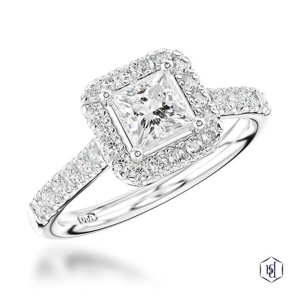 Skye Princess Engagement Ring, 0.4ct-1