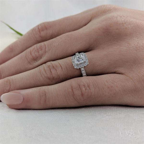 Skye Princess Engagement Ring, 0.4ct-2