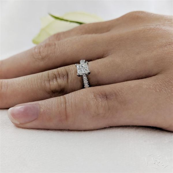 Skye Classic Princess Engagement Ring, 0.5ct-2