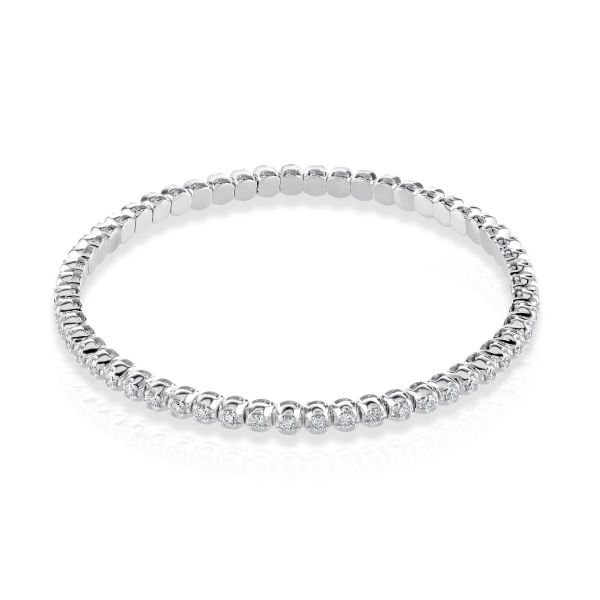 18ct White Gold Diamond Bracelet-1