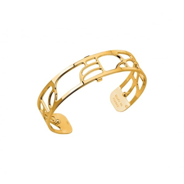 Les Georgettes Ladies Yellow Gold 14mm Volute Bangle-1