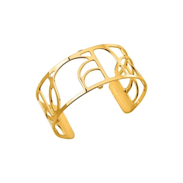 Les Georgettes Ladies Yellow Gold 25MM Volute Bangle-1
