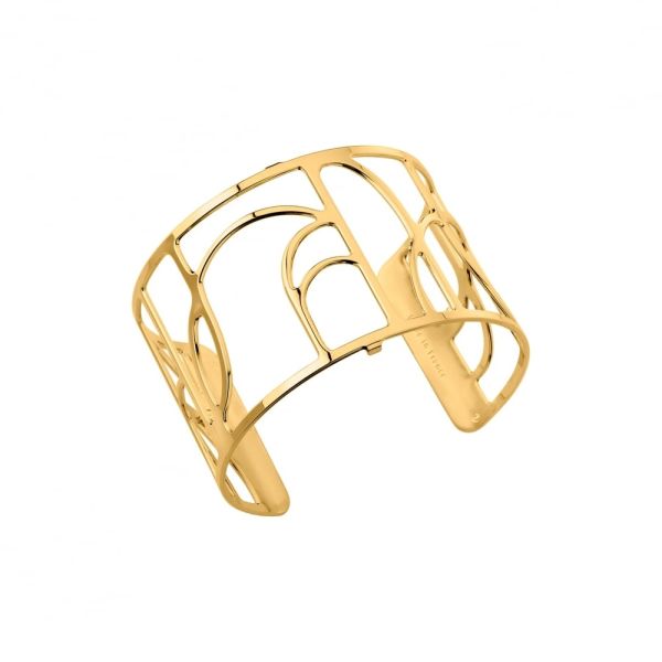 Les Georgettes Ladies Yellow Gold 40MM Volute Cuff Bangle-1