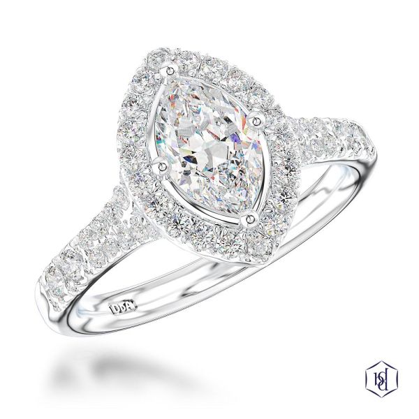 Skye Saturn Marquise Engagement Ring, 0.8ct-1