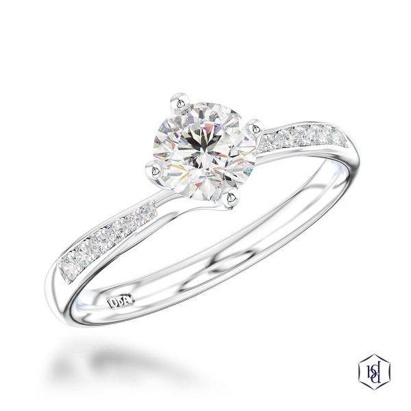 Memoire Canna Engagement Ring, 0.5ct-1