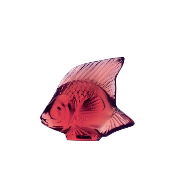 Lalique Golden Red Fish Figure-4004072