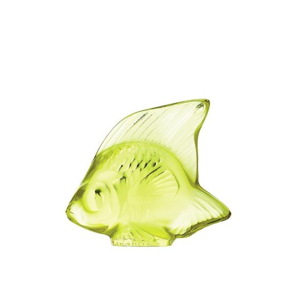Lalique Anise Green Fish Sculpture-4004112