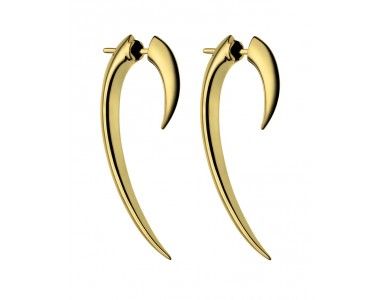 Shaun Leane Ladies Silver & Yellow Gold Vermeil Hook Earrings - Size 1-1
