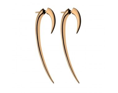Shaun Leane Ladies Silver & Rose Gold Plated Hook Earrings - Size 2-1