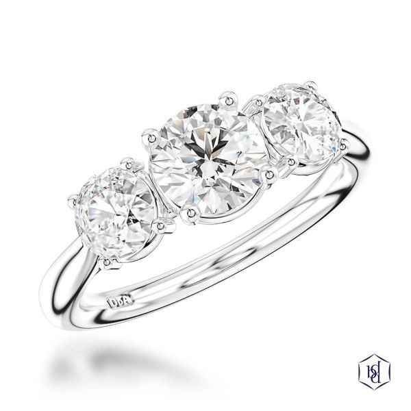 Trilogy Classic Engagement Ring, 0.6ct-1