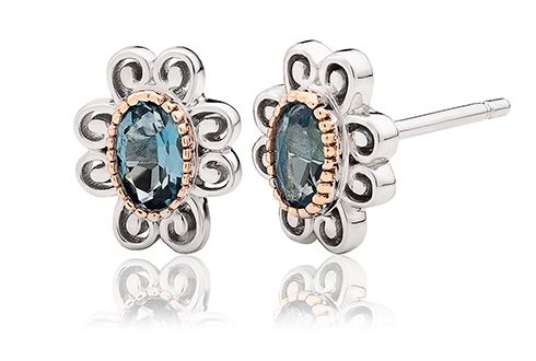 Clogau The Two Queens Topaz Earrings-1