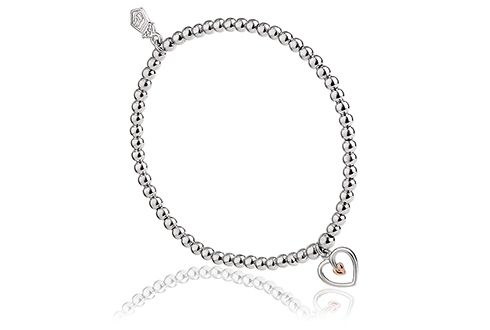 Clogau Tree of Life® Heart Bead Bracelet 17-18cm-1