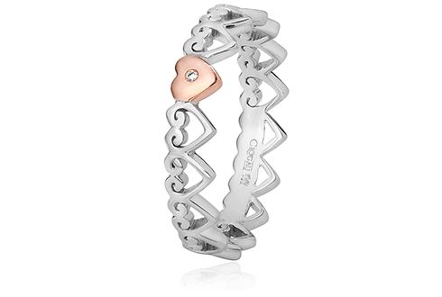 Clogau Heart Affinity Stacking Ring-1