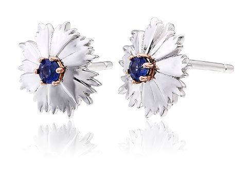 Clogau Corn Flower Blue Sapphire Earring-1