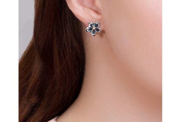 Clogau Forget Me Not Stud Earrings-2