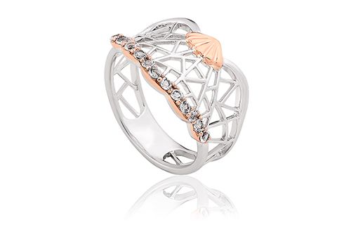 Clogau White Peacock Ring - Size T-1