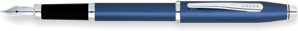 Cross Chrome & Lacquer Century II Blue Fountain Pen-1