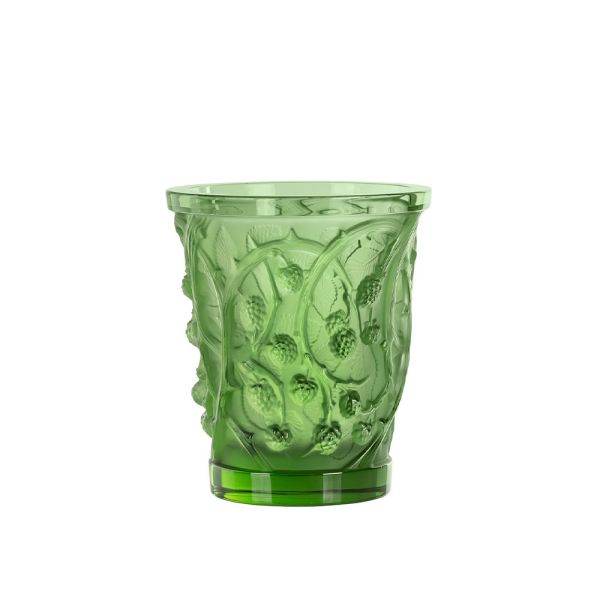 Lalique Mûres Medium Green Vase -1