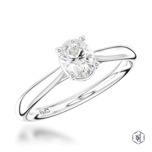 Classic Oval Engagement Ring, 0.59ct-1