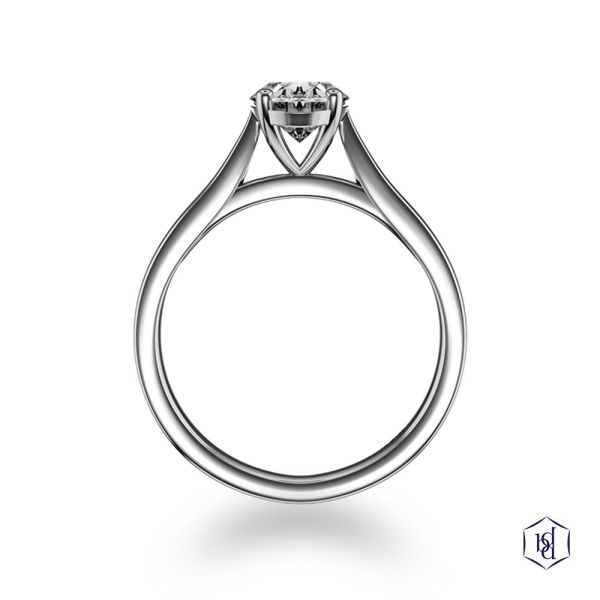 Classic Oval Engagement Ring, 0.59ct-2