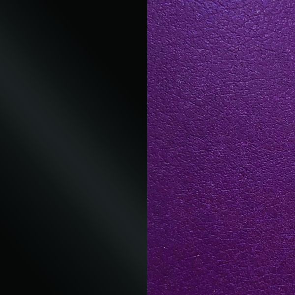 Les Georgettes Ladies Patent Black / Dark Purple 14MM Leather Insert-1