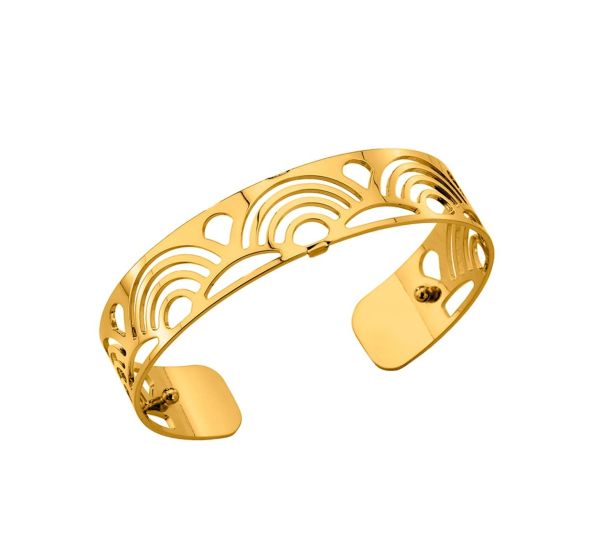 Les Georgettes Ladies Yellow Gold 14mm Poisson Bangle-1