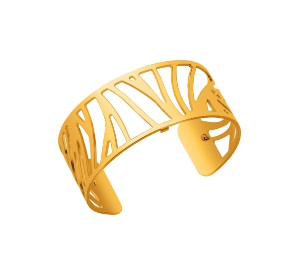 Les Georgettes Ladies Yellow Gold 25MM Perroquet Cuff Bangle-1