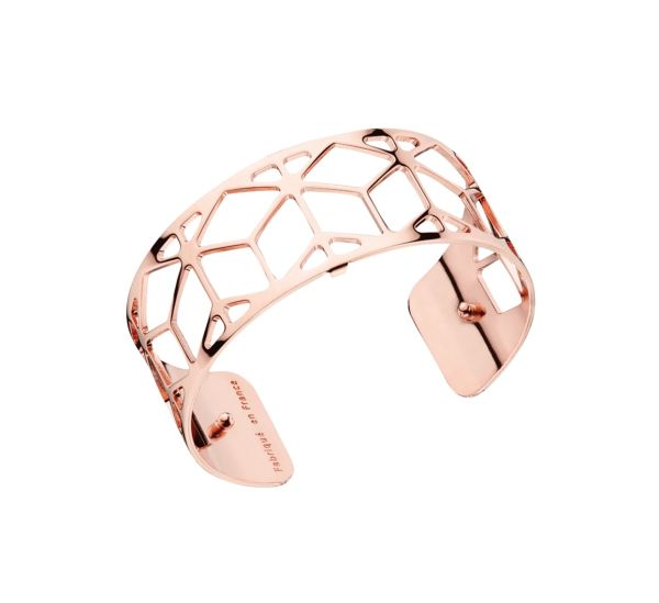 Les Georgettes Ladies Rose Gold 25MM Resille Bangle-1